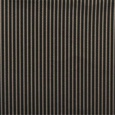 Designer Fabrics 54 in. Wide Black- Striped Jacquard Woven Upholstery Fabric B615